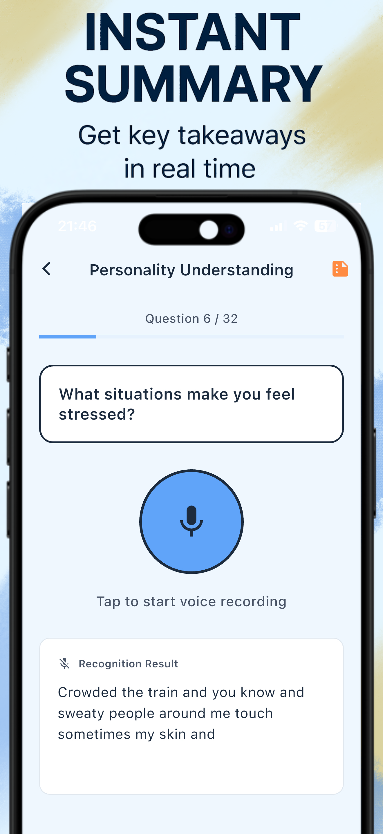 Voice Recording Interface